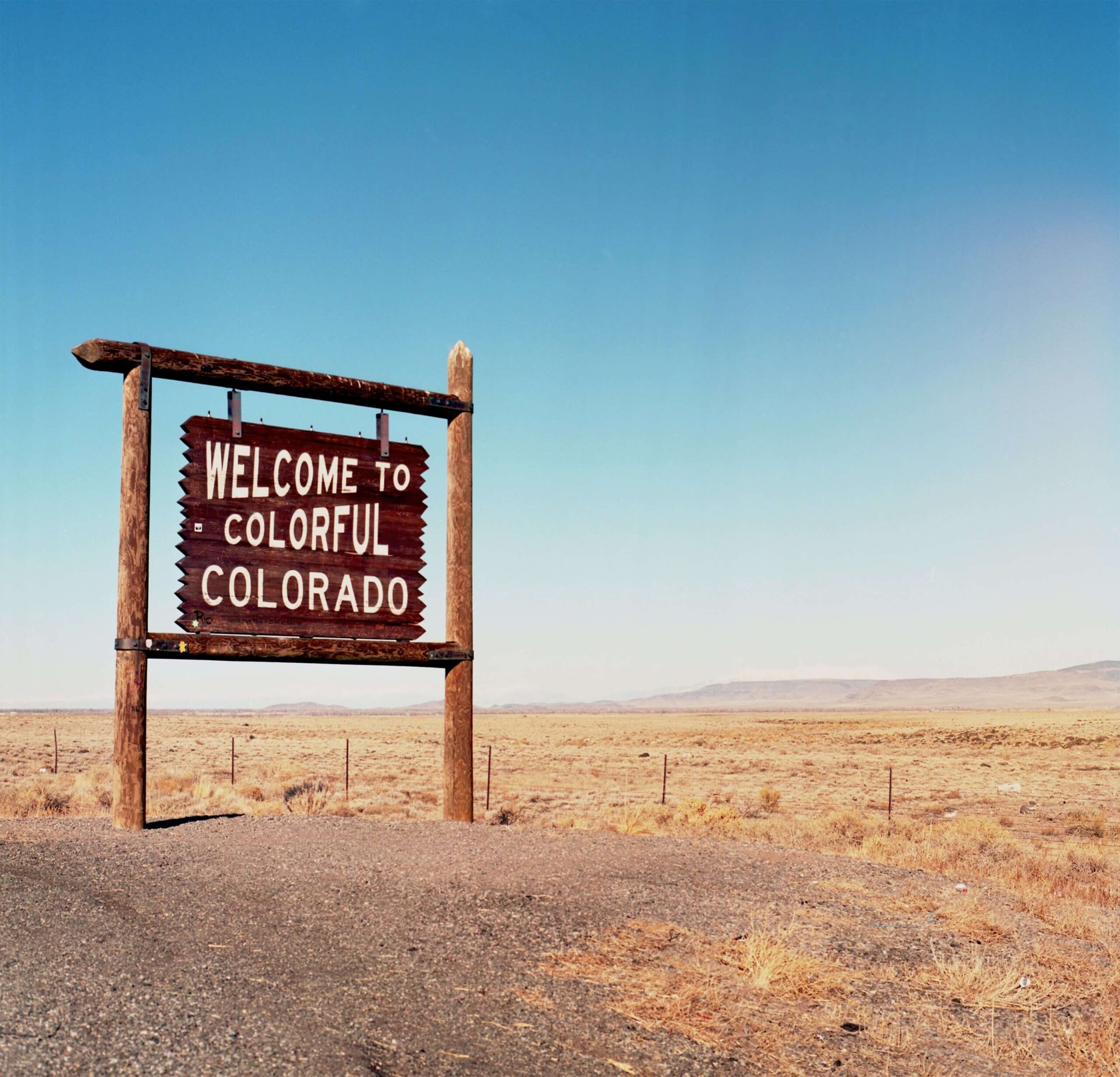 welcome to colorado sign